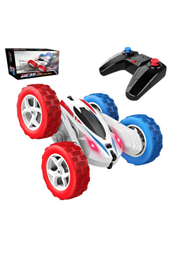 Sofia Concept RC Remote Control Car DE35, 2 Batteries 40Min, 360° Rotation, 2 Motors, Red/Blue