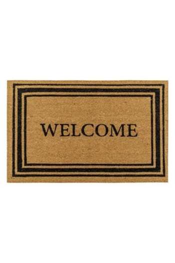 Jumbo Entrance Mat of Color with Embossed Message & Message 'Home', 90 x 60 cm