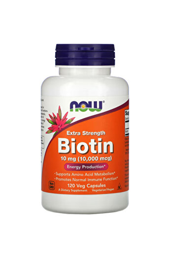 Now Foods , Extra Strength Biotin, 10 Mg (10,000 Mcg), 120 Veg Capsules