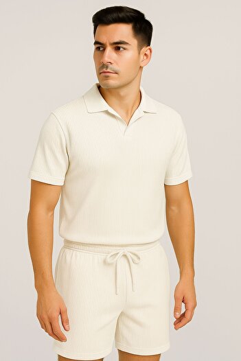 armicem “Cool & Clean: Men's Polo Neck + Shorts Set”