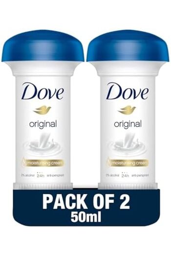 Dove Cream antiperspirant and deodorant for women by Dove, 24-hour protection, alcohol-free, moisturizer,