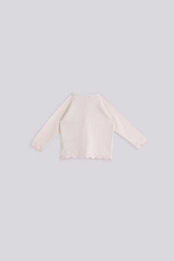 Layette BG Store Baby Girl White Cardigan