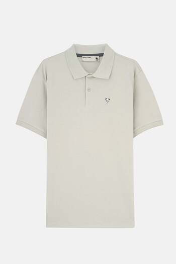 WWF Market Panda Polo Neck T-Shirt - Gray