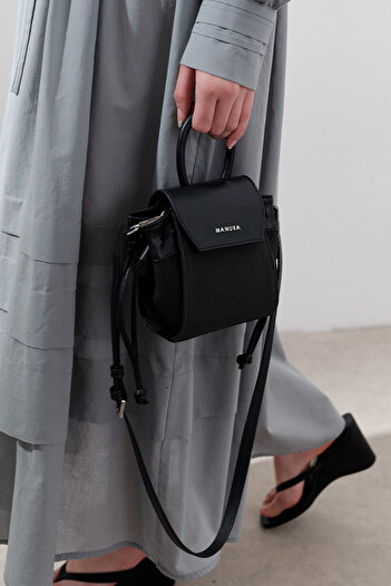 Manuka Mini Bag with Canvas Cover Black