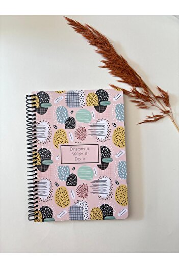 Adalinhome Atakids Lizy Striped Spiral School Notebook |   12 X 15cm |   100 Sheets