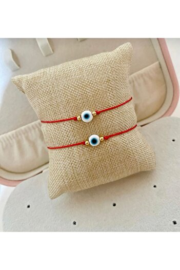 Mojo Jewellery Red String Evil Eye Beaded Bracelet – Adjustable, Handmade, Symbol of Luck and Protection, Unisex