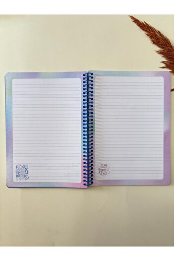 Adalinhome Atakids Lizy Striped Spiral School Notebook |   12 X 15cm |   100 Sheets