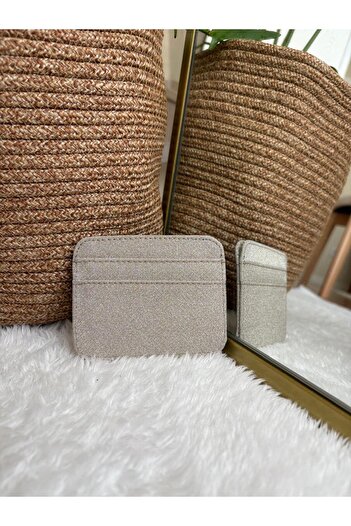 Z&M COLLECTION BAG SHOPPİNG Shiny Glitter Ultra Thin Women's Card Holder