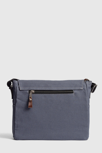 By Hakan Τσάντα ώμου GK72 Canvas Messenger Τσάντα ώμου Σχολική τσάντα με θήκη φορητού υπολογιστή ΓΚΡΙ