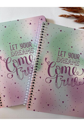 Adalinhome Atakids Lizy Striped Spiral School Notebook |   21 X 16cm |   100 Sheets (2Pcs)