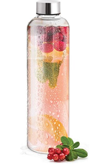 TREO by Milton Clarion Borosilicate Glass Water Bottle, 1000 ml