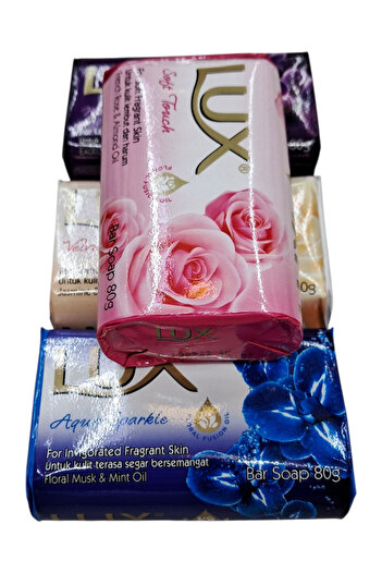 LUX 6 Pack Hand and Face Beauty Soap