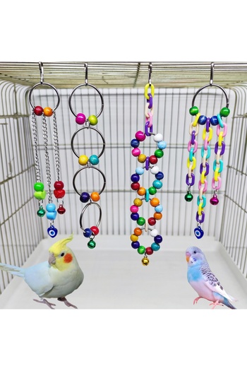 aliceshop Bell Pendant Toy Set of 4 Shaped