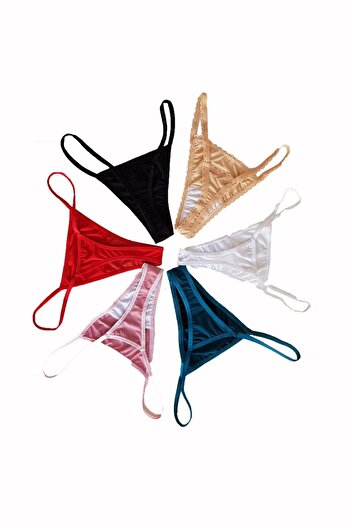 BLD by Exclusive Set of 6 thong panties, multicolor, microfiber, FANTAZIA, BLD by Exclusive