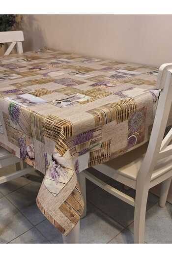 Başak Ev Tekstili Fiber PVC Oilcloth - Patterned Removable Tablecloth