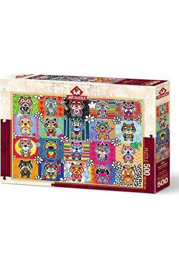 Art Puzzle Puzzle Tantan and Momo 500 Piece Jigsaw Puzzle Lxshp 1055529
