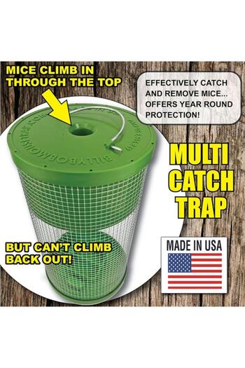 Generic Billy Bobs Removable Bait and Water Tray Multi Catch Mouse Trap Green 41100