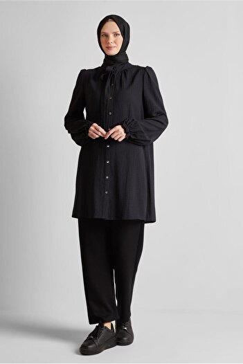 Alvina Tunic with Tie Collar 45625