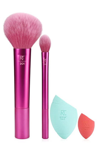 Real Techniques Limited Edition Feeling Festive Face Set - 4 Pcs Multicolour