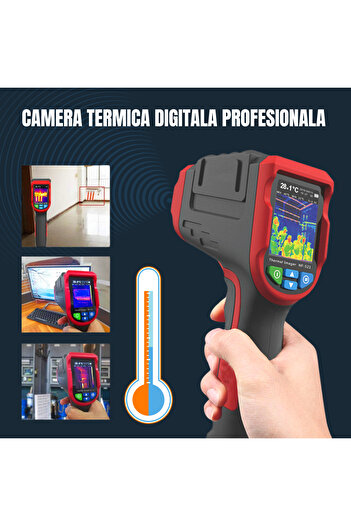 AcronicPro AcronicPro Digital Thermal Camera, 2600mAh USB Battery, -10℃/400℃, Card, Black