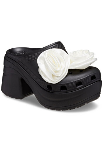 Crocs Saboti siren rosette clog - black