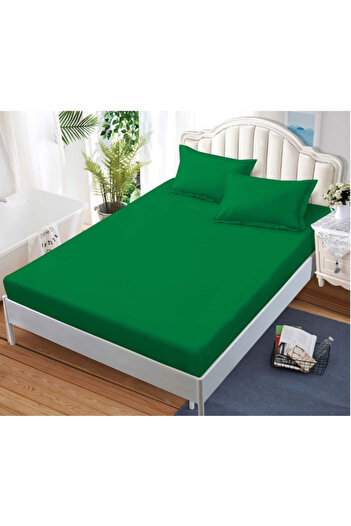 OEM Bed cover with elastic and 2 pillowcases, finet fabric, 2-person bed, 180x200cm
