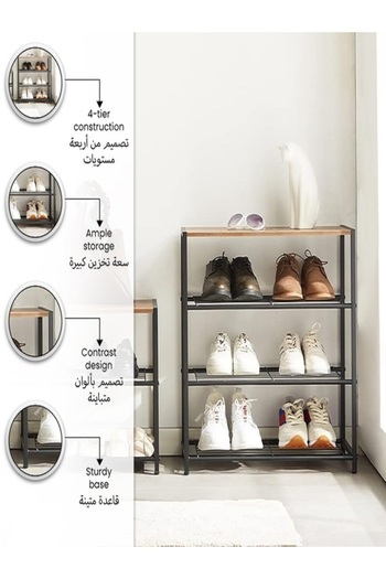 micasa 4-Tier Shoe Rack