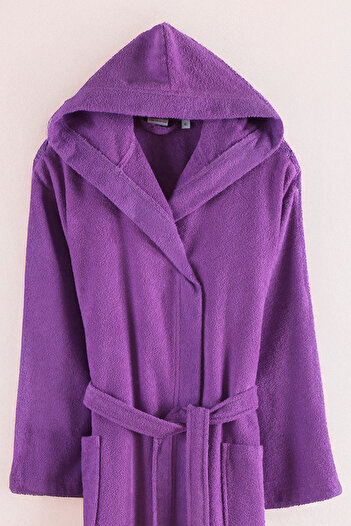 DNZGÜLCAN Γυναικείο και ανδρικό μπουρνούζι Talu Hooded 100% βαμβάκι |   Ανθεκτικό |   Γρήγορη ξήρανση |   Μαλακή άνεση