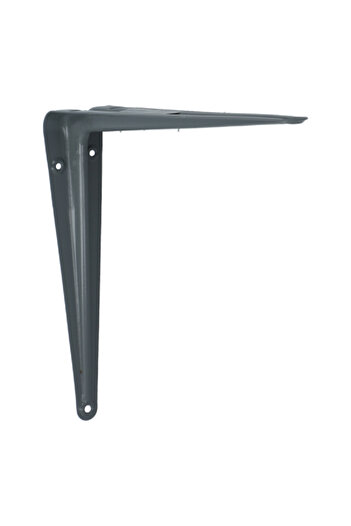 ACE 18-Gauge Wall Mount Decorative Steel Shelf Bracket Grey 8 x 10inch