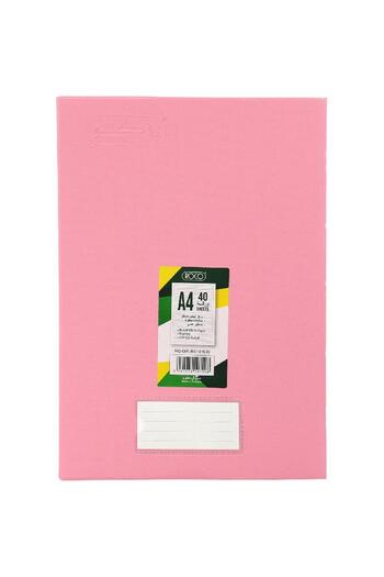 Roco Neon Pink Lined Notebook A4 - 40 Sheets