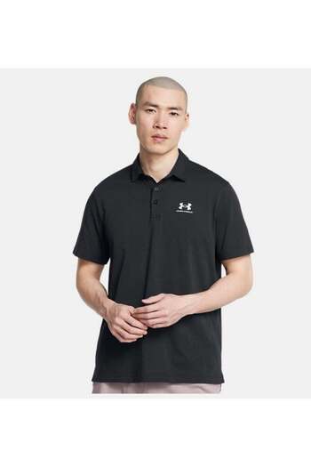 Under Armour A1386608-001 Ua Icon Polo Men's T-Shirt Black