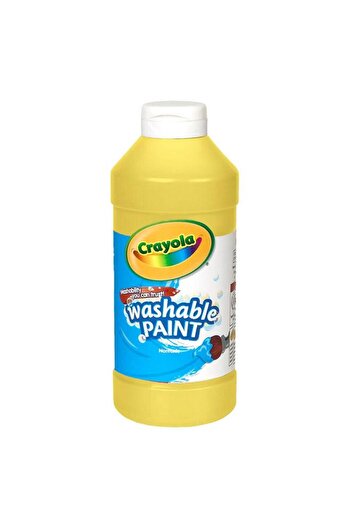 Generic Crayola Easy Squeeze Non-Toxic Highly Pigmented Washable Paint Bottle Yellow 16oz CRA5420167034
