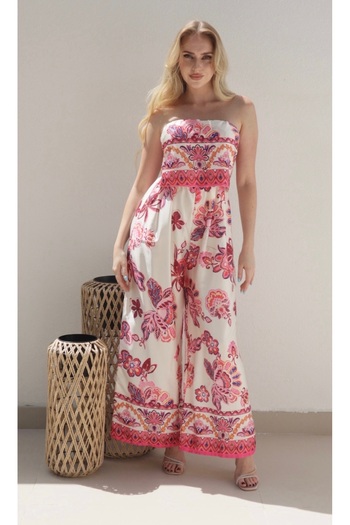 Alorabella Violet Floral Jumpsuit