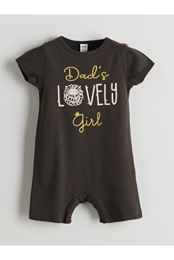 LC Waikiki Crew Neck Printed Baby Boy Jumpsuit