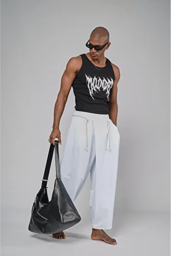 king brich Shalwar Cut Elastic Waist Trousers