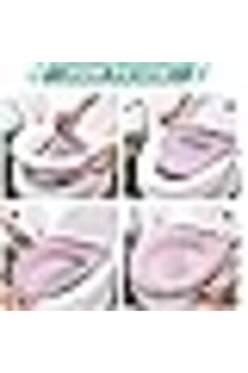 COOYA Toilet Seat Cover, 4 Pieces Washable Home Bathroom Toilet Cover Pads,Cushion with Handle
