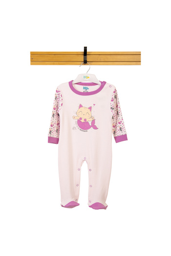 Babies Basic 100% Cotton Printed Long Sleeves Jumpsuit/Romper/Sleepsuit for babies
