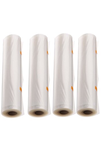 Bukate Set 4 Role alimentare pentru vidat 0.2X15M, Bukate, Gofrata, Pentru Masina de Vidat
