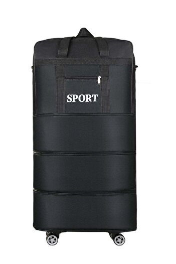 huitich Large-Capacity Foldable Travel Bag with Detachable Wheels & Lock
