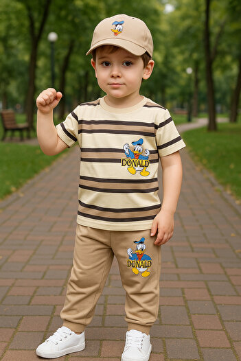 McA all inclusive Boy's Summer Hat Bottom Top Set