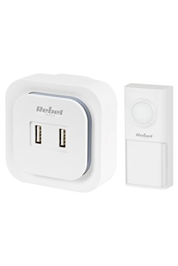 Rebel WIRELESS DOORBELL 2 X USB 36 MELODIES