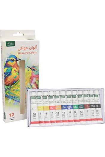 Roco Gouache Paint Set – 12 Assorted Colors