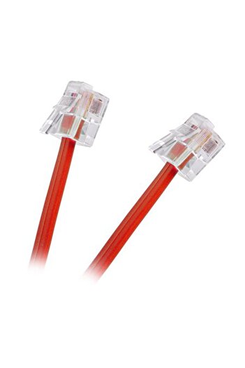 OEM CABLU EXTENSIE TELEFONIC ROSU 2M