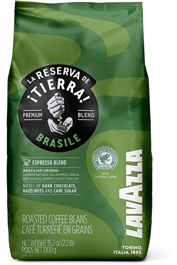 LavAzza Tierra Brasile Coffee Beans, 1 kg