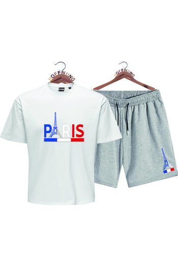 HOFFNUNG Full Shorts Eiffel Tower Oversize