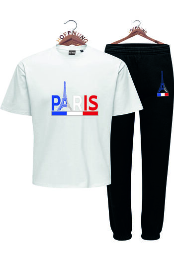 HOFFNUNG Full Pants Eiffel Tower Oversize