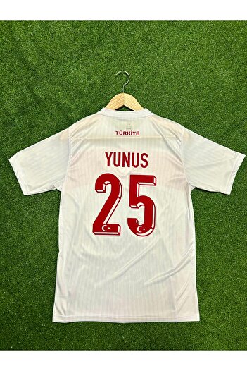 MONTENERO T.Ü.R.K.I.Y.E E.U.R.O 2024 Y.U.N.U.S A.K.G.U.N Home Jersey (White)
