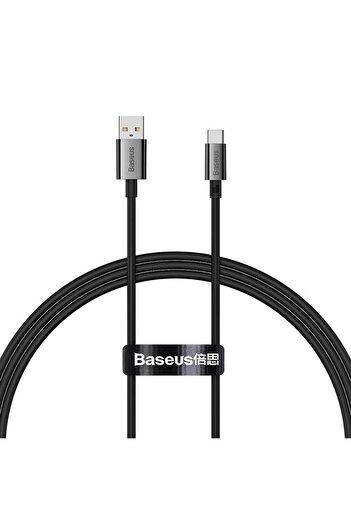 Baseus Cablu de date si incarcare USB-A - USB-C Baseus Superior Series, 100 W, 1m (Negru)