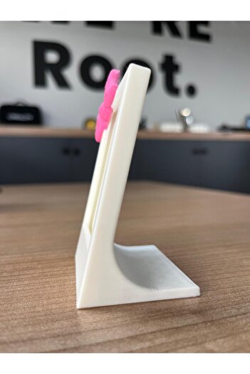 Root Made İnstax Fotoğraf Çerçevesi Minimalist Dekoratif Çerçeve Pembe Kurdela Detaylı Bebek Çerçeve