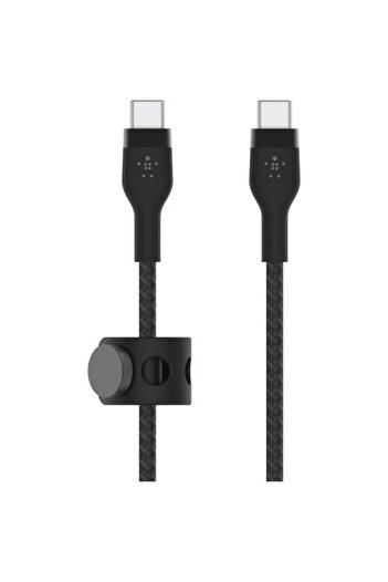 Belkin Belkin BOOST CHARGE PRO Flex USB-C to USB-C 2.0 data cable, Silicone braided, 1M, Black